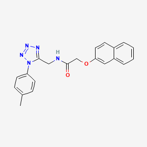 2-(naphthalen-2-yloxy)-N-((1-(p-tolyl)-1H-tetrazol-5-yl)methyl)acetamide