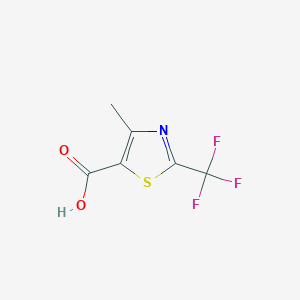 molecular formula C6H4F3NO2S B2817736 4-甲基-2-(三氟甲基)-1,3-噻唑-5-羧酸 CAS No. 126889-06-3