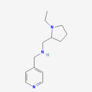 (1-Ethyl-pyrrolidin-2-ylmethyl)-pyridin-4-ylmethyl-amine