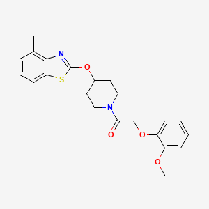 2-(2-Methoxyphenoxy)-1-(4-((4-methylbenzo[d]thiazol-2-yl)oxy)piperidin-1-yl)ethanone