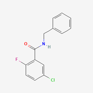 molecular formula C14H11ClFNO B2817743 N-benzyl-5-chloro-2-fluorobenzamide CAS No. 1043232-03-6