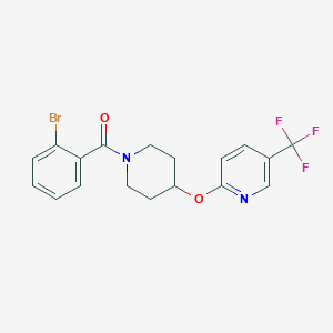 (2-Bromophenyl)(4-((5-(trifluoromethyl)pyridin-2-yl)oxy)piperidin-1-yl)methanone