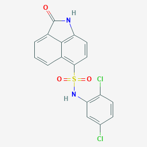 molecular formula C17H10Cl2N2O3S B281775 N-(2,5-dichlorophenyl)-2-oxo-1,2-dihydrobenzo[cd]indole-6-sulfonamide 