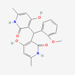 3,3'-((2-methoxyphenyl)methylene)bis(4-hydroxy-6-methylpyridin-2(1H)-one)