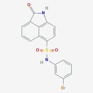 N-(3-bromophenyl)-2-oxo-1,2-dihydrobenzo[cd]indole-6-sulfonamide