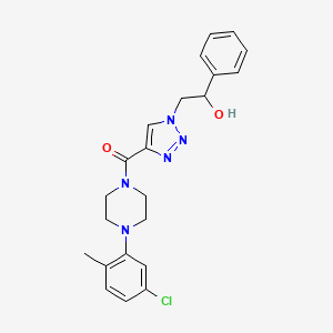 2-(4-{[4-(5-chloro-2-methylphenyl)piperazin-1-yl]carbonyl}-1H-1,2,3-triazol-1-yl)-1-phenylethanol