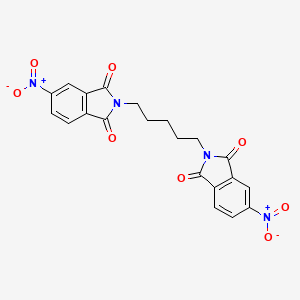 5-Nitro-2-[5-(5-nitro-1,3-dioxoisoindol-2-yl)pentyl]isoindole-1,3-dione
