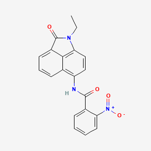 N-(1-ethyl-2-oxo-1,2-dihydrobenzo[cd]indol-6-yl)-2-nitrobenzamide