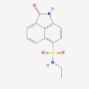 molecular formula C13H12N2O3S B281780 N-ethyl-2-oxo-1,2-dihydrobenzo[cd]indole-6-sulfonamide 