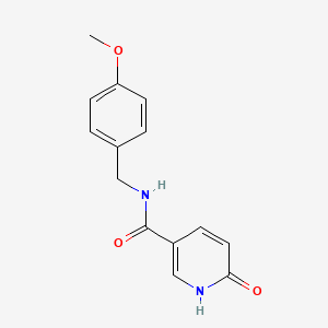 6-hydroxy-N-[(4-methoxyphenyl)methyl]pyridine-3-carboxamide