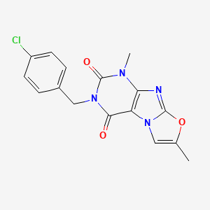 3-(4-chlorobenzyl)-1,7-dimethyloxazolo[2,3-f]purine-2,4(1H,3H)-dione