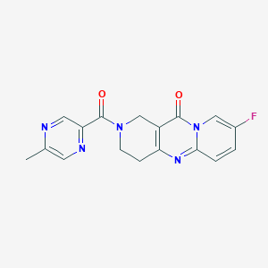 13-fluoro-5-(5-methylpyrazine-2-carbonyl)-1,5,9-triazatricyclo[8.4.0.03,8]tetradeca-3(8),9,11,13-tetraen-2-one