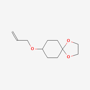 molecular formula C11H18O3 B2817818 8-(2-丙烯氧基)-1,4-二氧杂螺[4.5]癸烷 CAS No. 192870-65-8