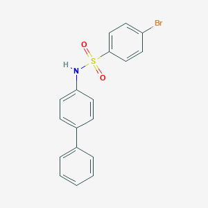 molecular formula C18H14BrNO2S B281784 N-[1,1'-biphenyl]-4-yl-4-bromobenzenesulfonamide 