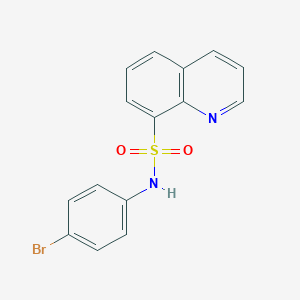 molecular formula C15H11BrN2O2S B281785 N-(4-bromophenyl)quinoline-8-sulfonamide 