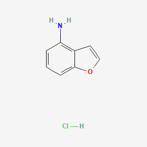 molecular formula C8H8ClNO B2817856 1-Benzofuran-4-amine;hydrochloride CAS No. 1021871-64-6