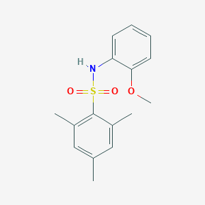 molecular formula C16H19NO3S B281787 N-(2-methoxyphenyl)-2,4,6-trimethylbenzenesulfonamide 