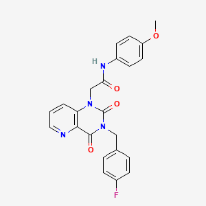 2-(3-(4-fluorobenzyl)-2,4-dioxo-3,4-dihydropyrido[3,2-d]pyrimidin-1(2H)-yl)-N-(4-methoxyphenyl)acetamide