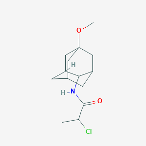 2-Chloro-N-(5-methoxy-2-adamantyl)propanamide