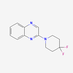 molecular formula C13H13F2N3 B2817893 2-(4,4-Difluoropiperidin-1-yl)quinoxaline CAS No. 2034392-94-2