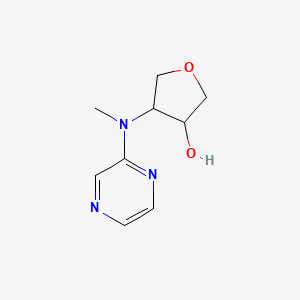 molecular formula C9H13N3O2 B2817903 4-[Methyl(pyrazin-2-yl)amino]oxolan-3-ol CAS No. 2139748-86-8