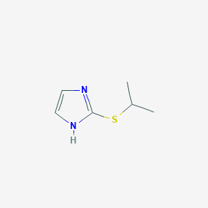 molecular formula C6H10N2S B2817911 2-(propan-2-ylsulfanyl)-1H-imidazole CAS No. 7565-40-4