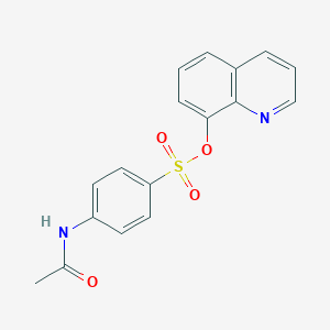 molecular formula C17H14N2O4S B281792 8-Quinolinyl 4-(acetylamino)benzenesulfonate 