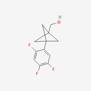 molecular formula C12H11F3O B2817925 [3-(2,4,5-Trifluorophenyl)-1-bicyclo[1.1.1]pentanyl]methanol CAS No. 2287318-29-8