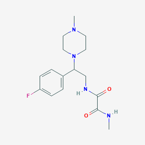 molecular formula C16H23FN4O2 B2817936 N1-(2-(4-fluorophenyl)-2-(4-methylpiperazin-1-yl)ethyl)-N2-methyloxalamide CAS No. 903256-11-1