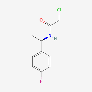 molecular formula C10H11ClFNO B2817941 2-chloro-N-[(1R)-1-(4-fluorophenyl)ethyl]acetamide CAS No. 872124-84-0