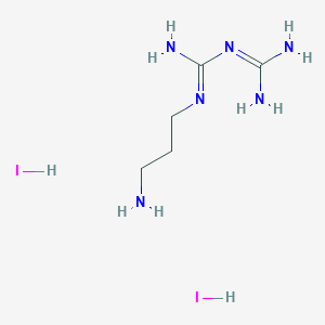 2-(3-Aminopropyl)-1-(diaminomethylidene)guanidine;dihydroiodide