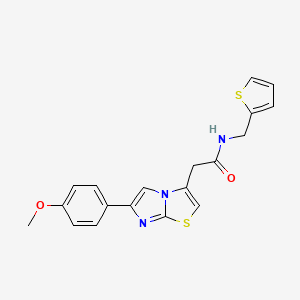 molecular formula C19H17N3O2S2 B2817950 5-[5-(azepan-1-ylcarbonyl)-1,2,4-oxadiazol-3-yl]-2-methyl-N-(5,6,7,8-tetrahydronaphthalen-1-yl)benzenesulfonamide CAS No. 897460-84-3
