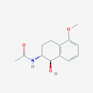 N-(1-hydroxy-5-methoxy-1,2,3,4-tetrahydro-2-naphthalenyl)acetamide