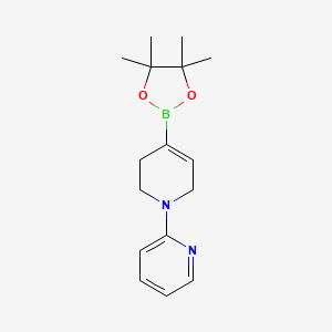molecular formula C16H23BN2O2 B2817979 4-(4,4,5,5-Tetramethyl-1,3,2-dioxaborolan-2-yl)-3,6-dihydro-2H-1,2'-bipyridine CAS No. 2304631-50-1