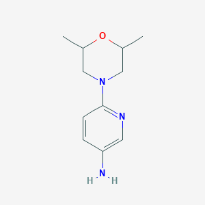 molecular formula C11H17N3O B2817980 6-(2,6-Dimethylmorpholin-4-yl)pyridin-3-amine CAS No. 926249-35-6