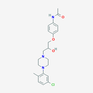 N-[4-[3-[4-(5-chloro-2-methylphenyl)-1-piperazinyl]-2-hydroxypropoxy]phenyl]acetamide