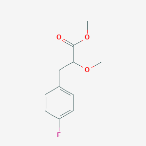 molecular formula C11H13FO3 B2817993 Methyl 3-(4-fluorophenyl)-2-methoxypropanoate CAS No. 2044722-98-5