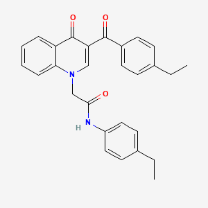 2-(3-(4-ethylbenzoyl)-4-oxoquinolin-1(4H)-yl)-N-(4-ethylphenyl)acetamide