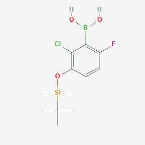 3-[(Tert-butyldimethylsilyl)oxy]-2-chloro-6-fluorophenylboronic acid