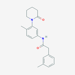 N-(4-methyl-3-(2-oxopiperidin-1-yl)phenyl)-2-(m-tolyl)acetamide