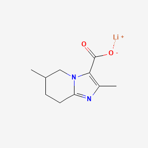 molecular formula C10H13LiN2O2 B2818022 Lithium;2,6-dimethyl-5,6,7,8-tetrahydroimidazo[1,2-a]pyridine-3-carboxylate CAS No. 2418643-76-0