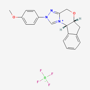 (1S,9R)-4-(4-Methoxyphenyl)-8-oxa-4,5-diaza-2-azoniatetracyclo[7.7.0.02,6.011,16]hexadeca-2,5,11,13,15-pentaene;tetrafluoroborate