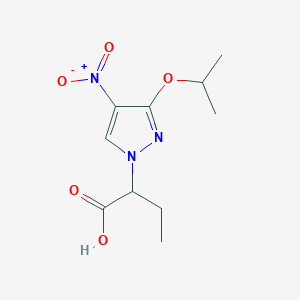 2-(3-isopropoxy-4-nitro-1H-pyrazol-1-yl)butanoic acid