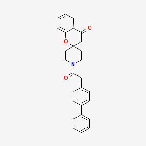 1'-(2-{[1,1'-biphenyl]-4-yl}acetyl)-3,4-dihydrospiro[1-benzopyran-2,4'-piperidine]-4-one