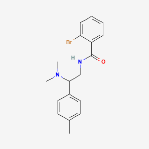 molecular formula C18H21BrN2O B2818059 2-bromo-N-(2-(dimethylamino)-2-(p-tolyl)ethyl)benzamide CAS No. 899975-32-7