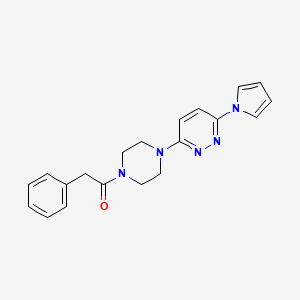 1-(4-(6-(1H-pyrrol-1-yl)pyridazin-3-yl)piperazin-1-yl)-2-phenylethanone
