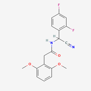 N-[cyano(2,4-difluorophenyl)methyl]-2-(2,6-dimethoxyphenyl)acetamide