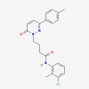 N-(3-chloro-2-methylphenyl)-4-(6-oxo-3-(p-tolyl)pyridazin-1(6H)-yl)butanamide