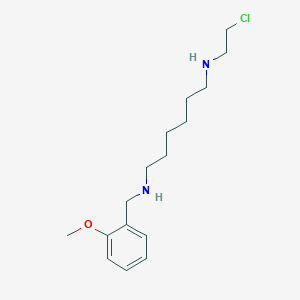 molecular formula C16H27ClN2O B281809 N-(2-chloroethyl)-N-{6-[(2-methoxybenzyl)amino]hexyl}amine 