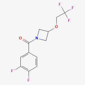 (3,4-Difluorophenyl)(3-(2,2,2-trifluoroethoxy)azetidin-1-yl)methanone
